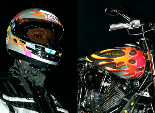 Motard (Salon de la moto – Paris – 1999)