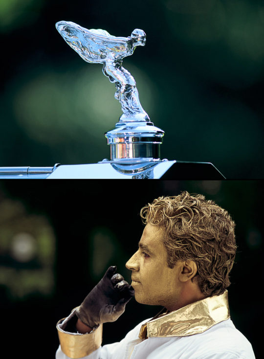 Spirit of Ecstasy (Haut : Bagatelle – Paris – 1999  / Bas : Le Breuil – Yvelines - 1998)