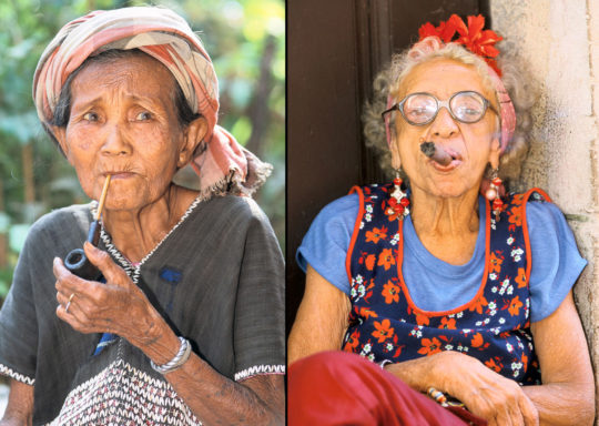 Tobacco road (Gauche : Maï Mo – Thaïlande – 2002 / Droite : La Havane - 1998)