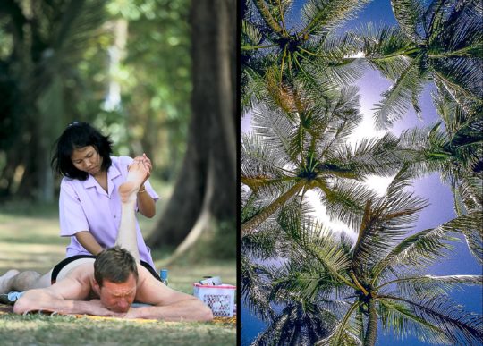 Relaxation tropicale (Gauche : Pucket - 2002 / Droite : Sainte Luce - Martinique - 1997)