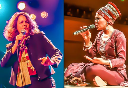 Sara et Lisa (Gauche : Sara Lazarus - Longjumeau - 2018 / Droite : Lisa Simone - La Seine Musicale - Boulogne-Billancourt - 2019)
